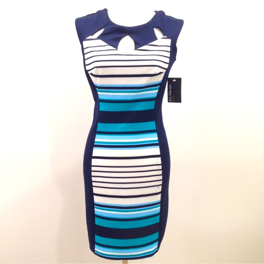 Dress NWT blue and white striped dress